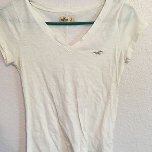 Hollister White Tee Shirt S